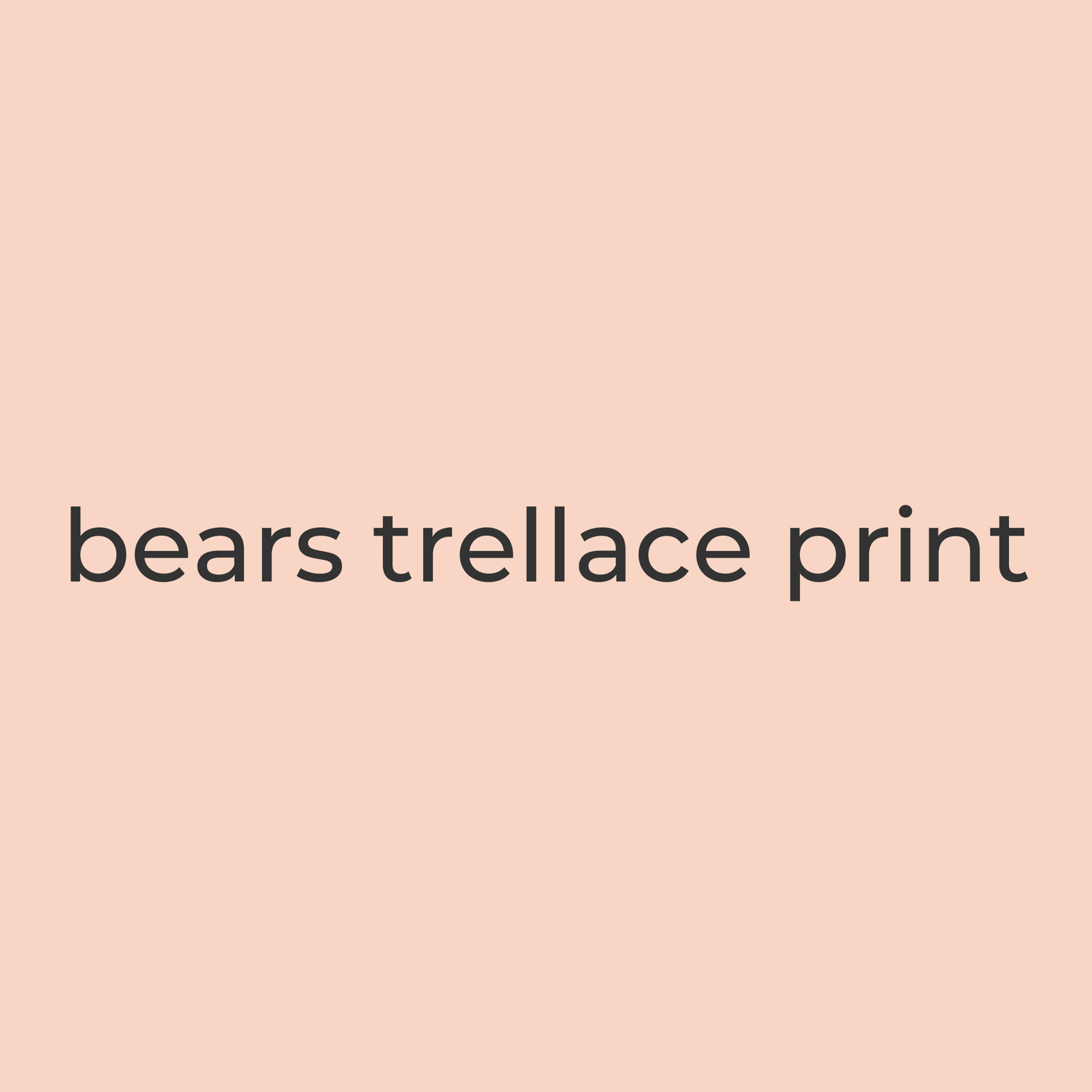 Bears Trellace Print - Blissfully Lavender Boutique