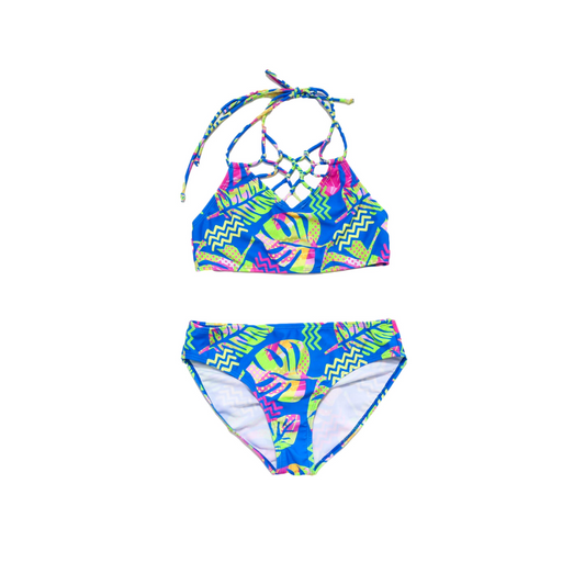 Iguana Palm Two Piece Swimsuit