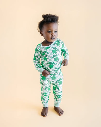 Bamboo Two Piece Pajama Set | Lucky Shamrock