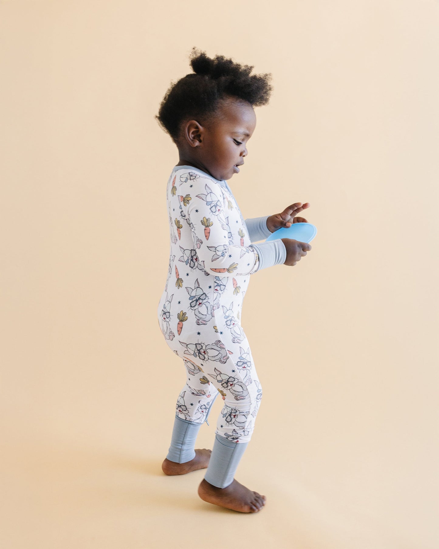 Baby Bamboo Zip Romper | Rad Bunny