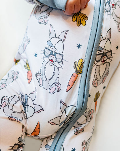 Baby Bamboo Zip Romper | Rad Bunny