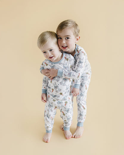 Boys Rad Bunny Bamboo Two Piece Pajama Set