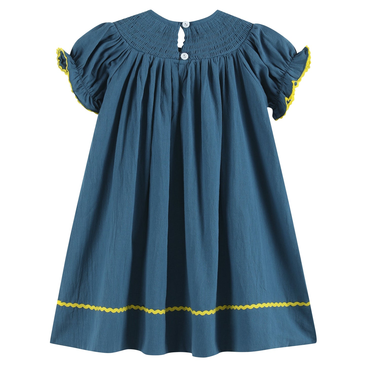 Girls Cobalt Blue Turkey Bishop Dress