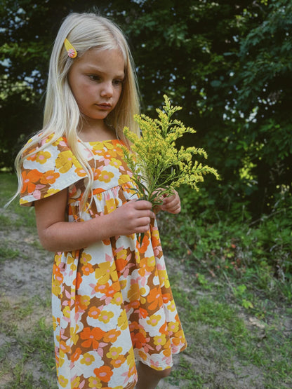 Retro Boho Short Sleeve Girls Dress