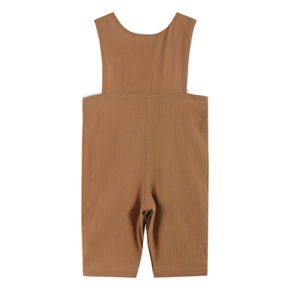 Baby Boy Brown Tractor Harvest Smocked Jon Jons