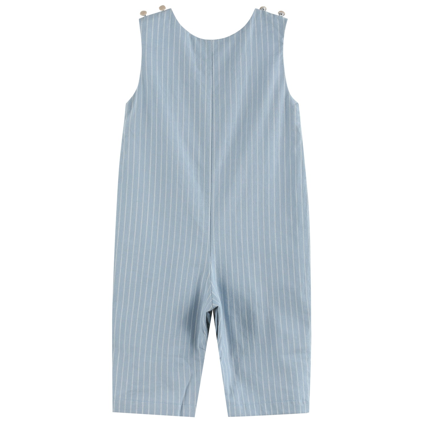 Boys Light Blue Puppy Smocked Overalls