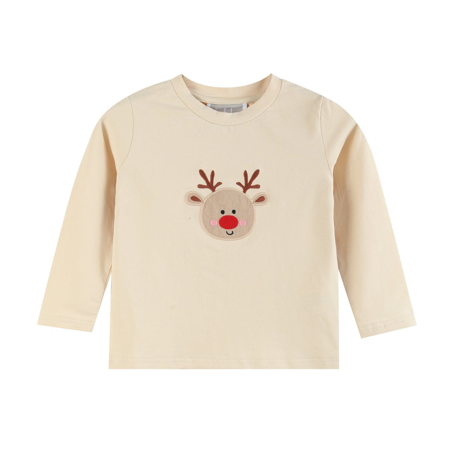 Boys Light Brown Reindeer Shirt and Brown Pants