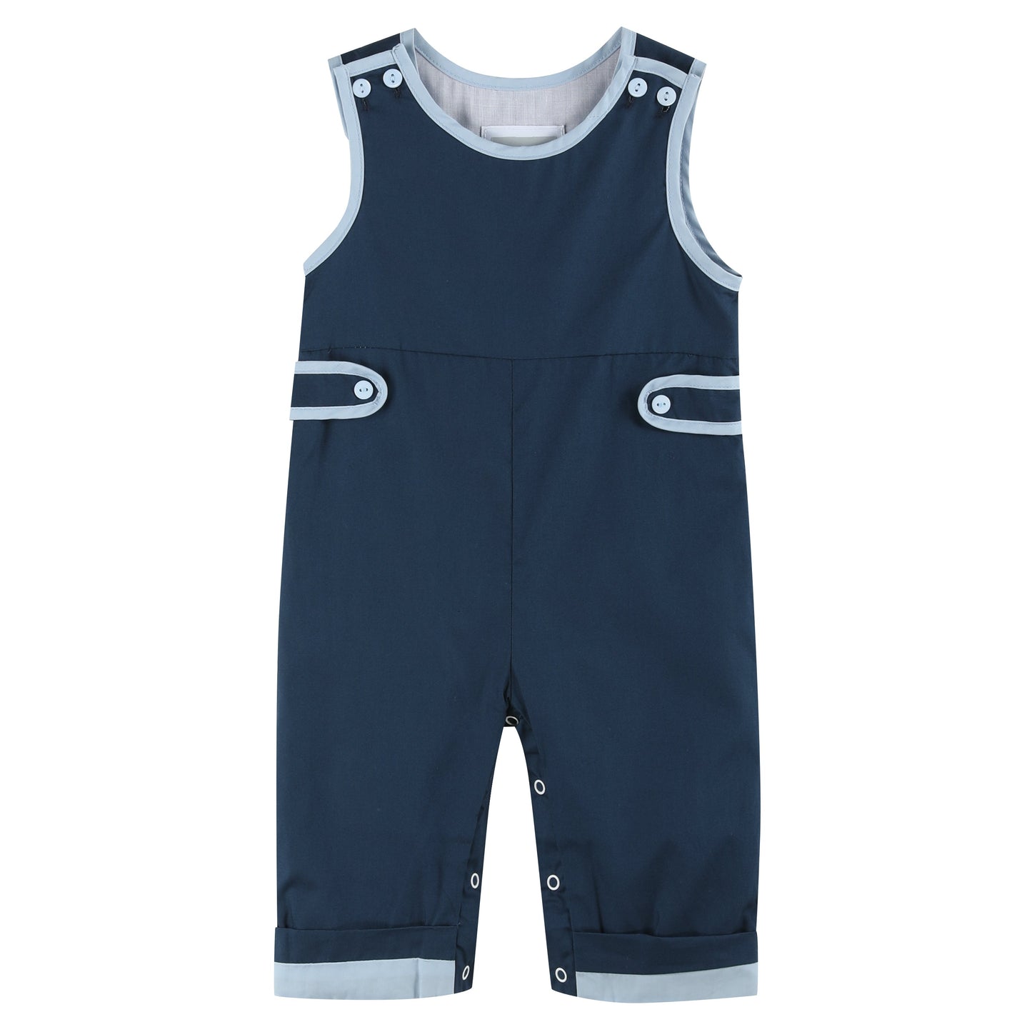 Baby Boy Dark Blue Overalls