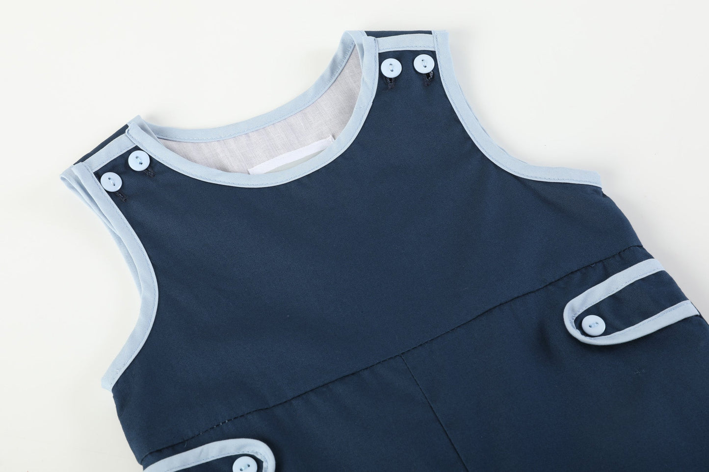 Baby Boy Dark Blue Overalls