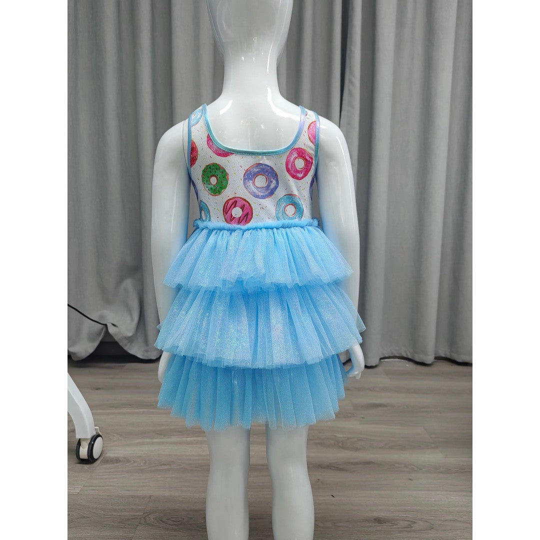 Girls Sparkly Donut Tulle Dress