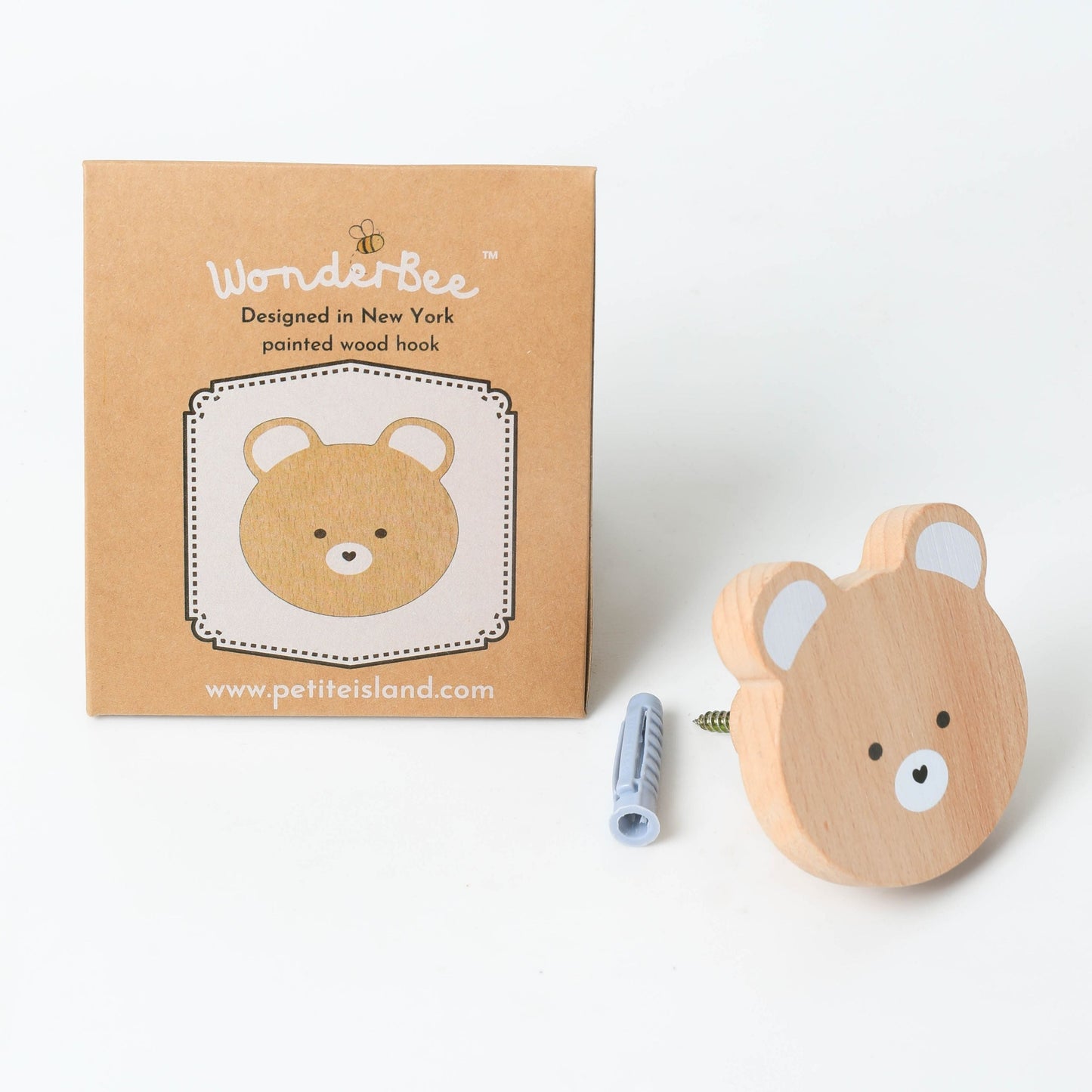 WonderBee™ Bear Decorative Painted Wall Hook