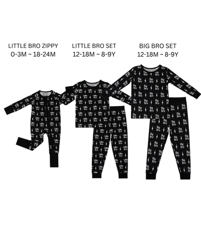 Boys Bamboo Two Piece Pajama Set | Little Bro