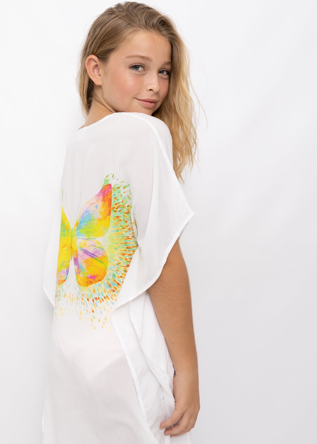 Girls Butterfly Splash Cover Up