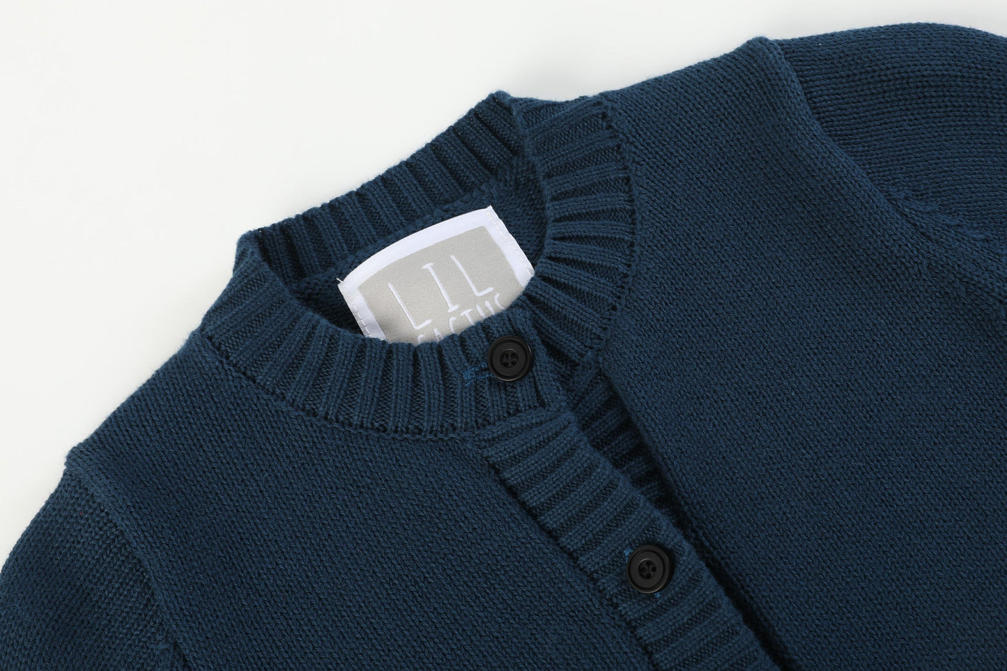 Navy Blue Christmas Santa Knit Cardigan