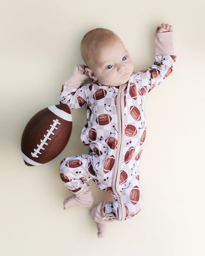 Game Day Bamboo Zip Baby Pajama