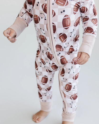 Game Day Bamboo Zip Baby Pajama