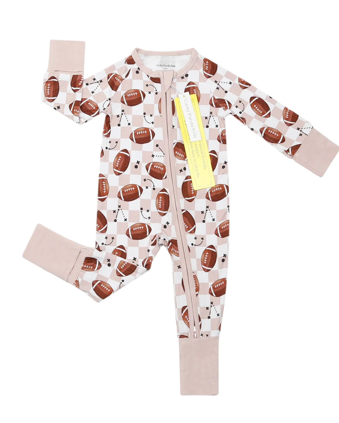 Game Day Bamboo Zip Baby Pajama