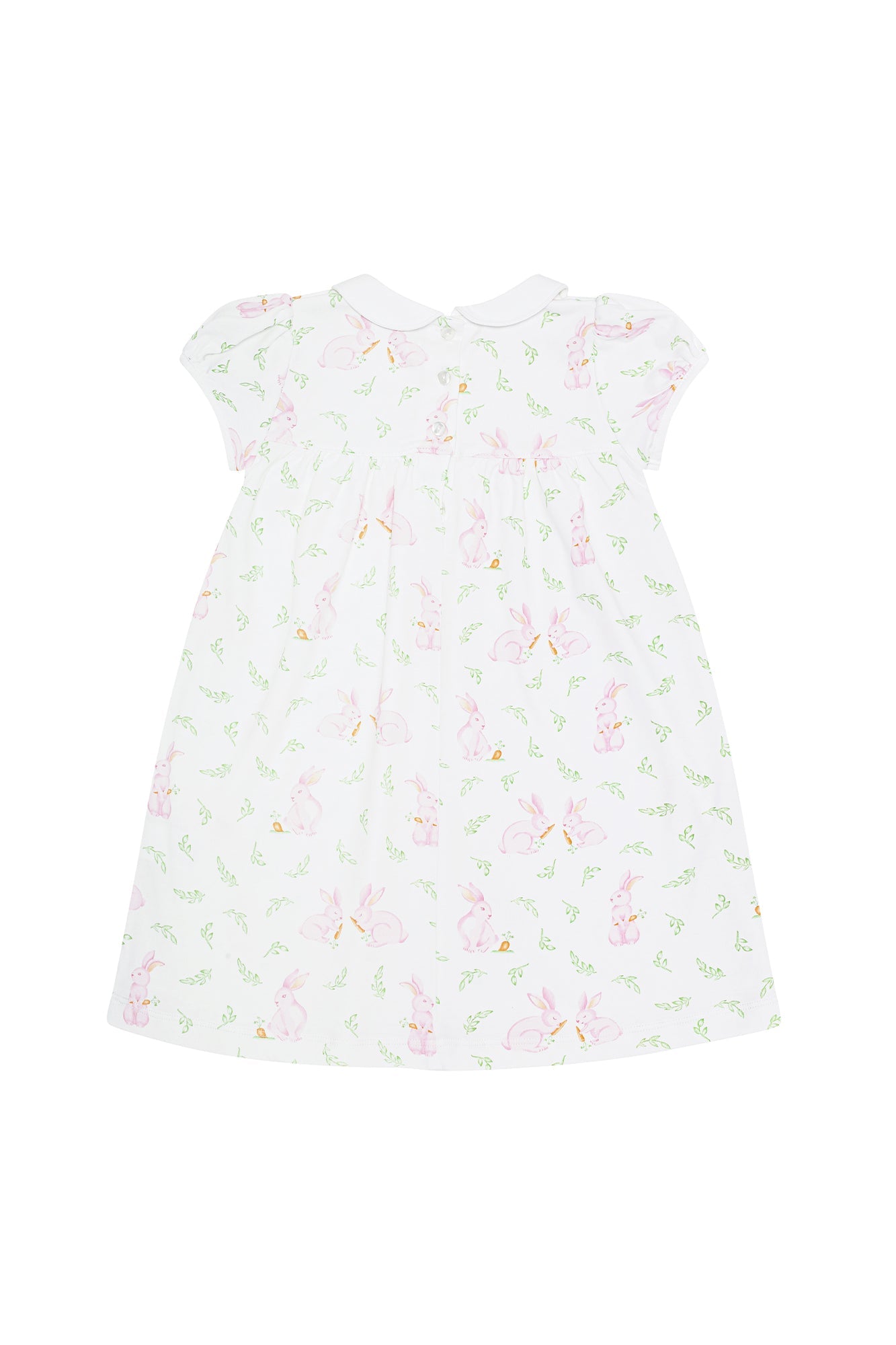 Girls Pink Bunny Print Playtime Dress