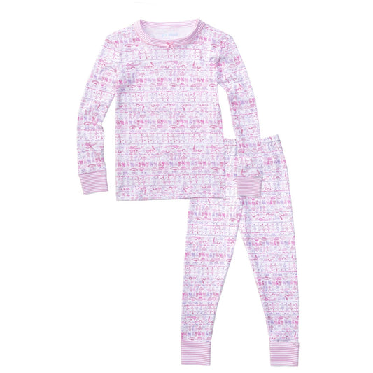 Girls Ballet Two Piece Pima Cotton Pajamas