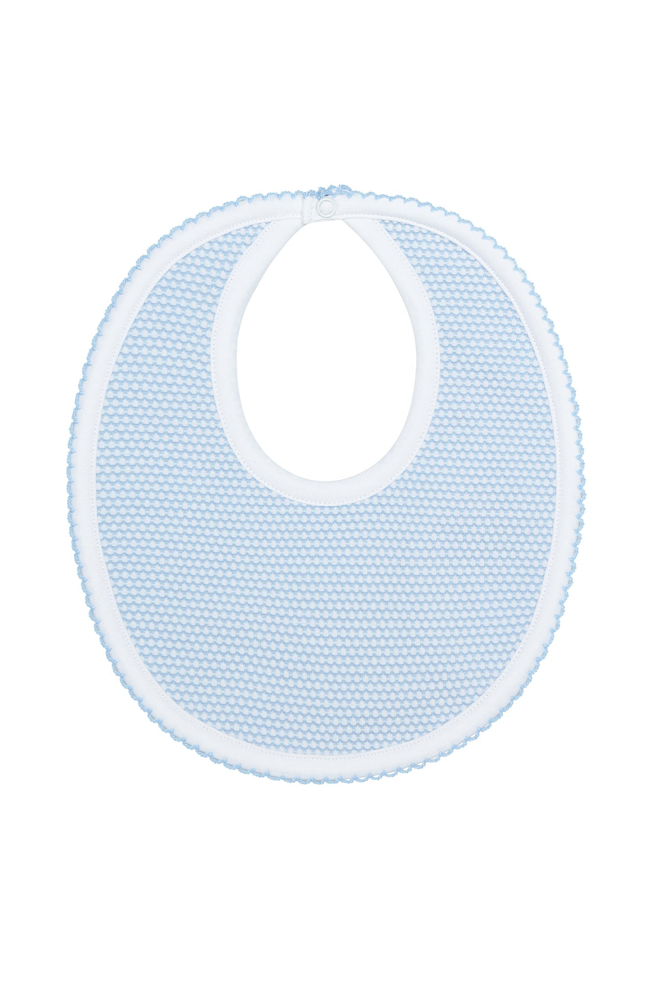 Blue Bubble Pima Cotton Baby Bib