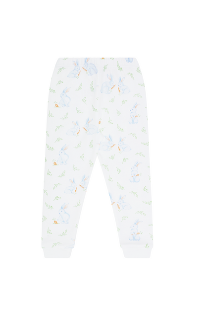 Blue Bunny Print Pima Cotton Pajama Set