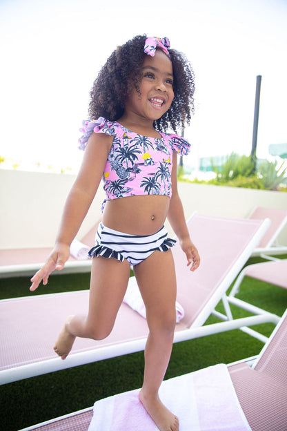 Girls Island Life Two Piece Swimsuit