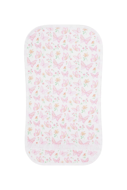 Butterflies Print Burp Cloth