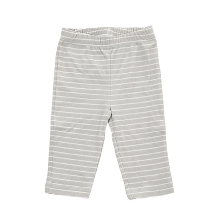 Organic Cotton Pullover Pant (Silver cloud stripe)