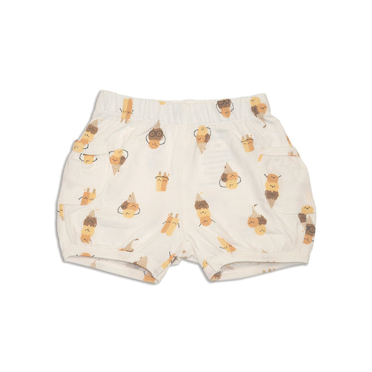 Organic Cotton Pocket Shorts (Icy Pals Print)