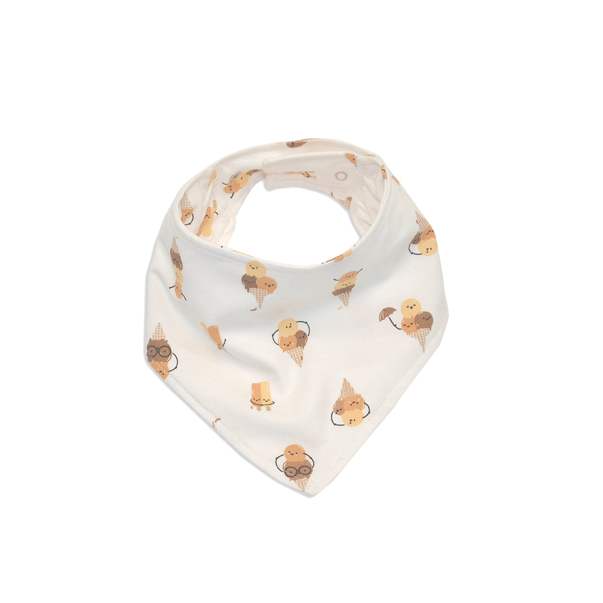 Organic Cotton Bandana Bib (Icy Pals Print)