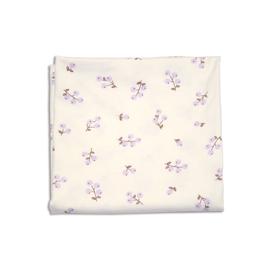 Organic Cotton Swaddle Blanket (Winter Berries Print)