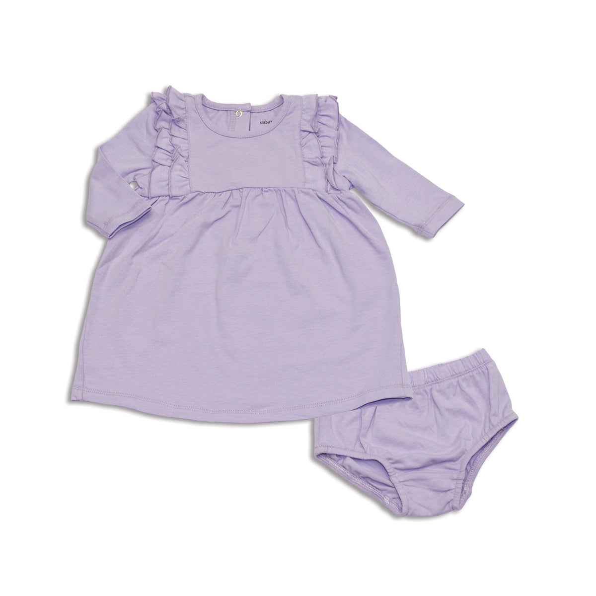 Organic Cotton Ruffle Dress w/Bloomer (Unicorn)