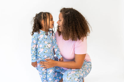 Girls Lillian Floral Bamboo Long Sleeve Pajama Set