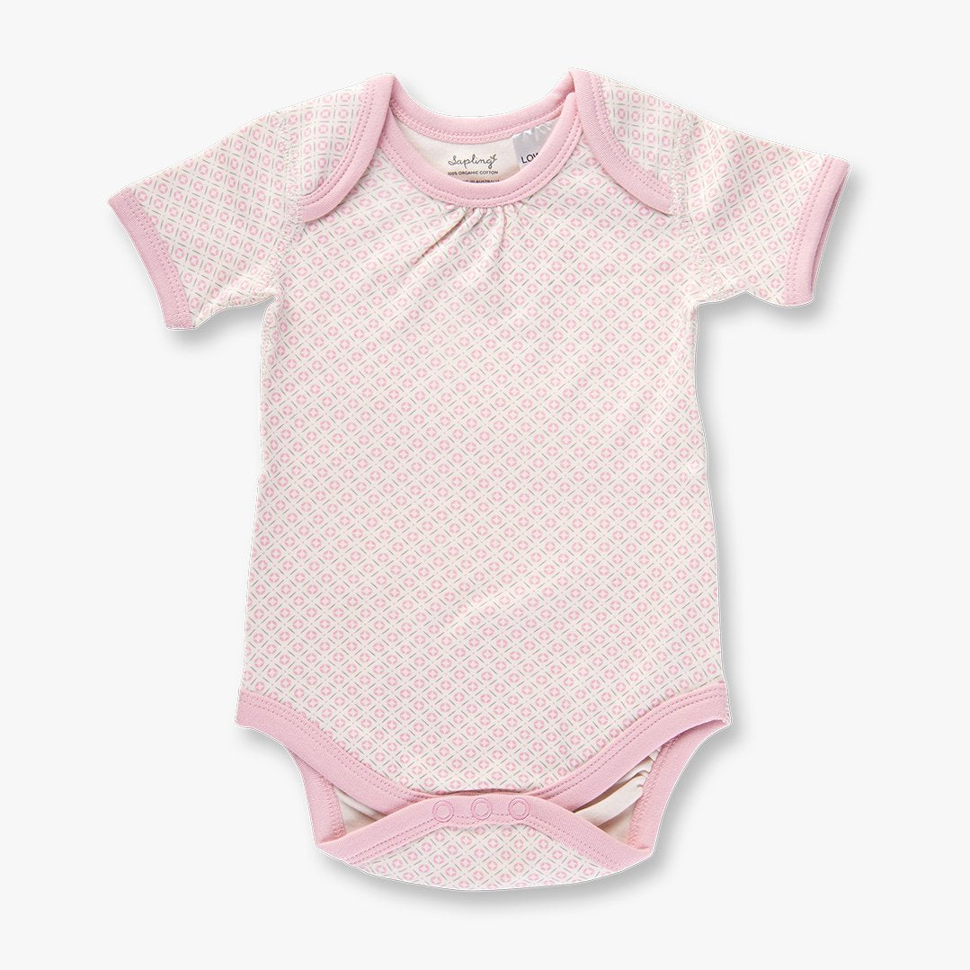 Dusty Pink Short Sleeve Bodysuit