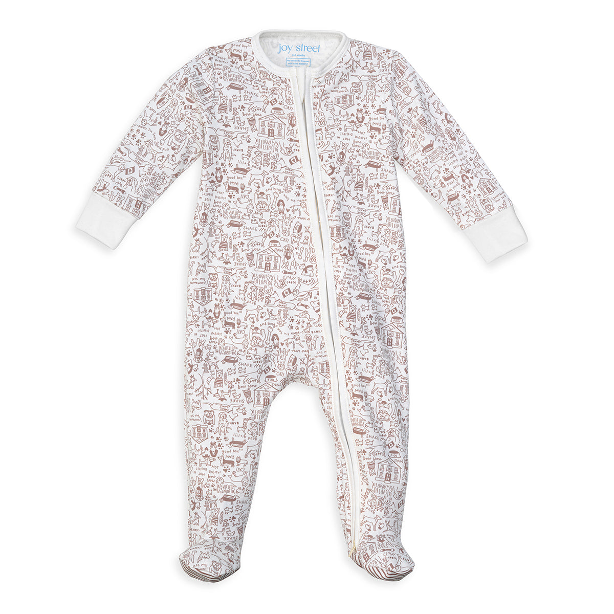 Good Dog Zip Pima Cotton Baby Onesie