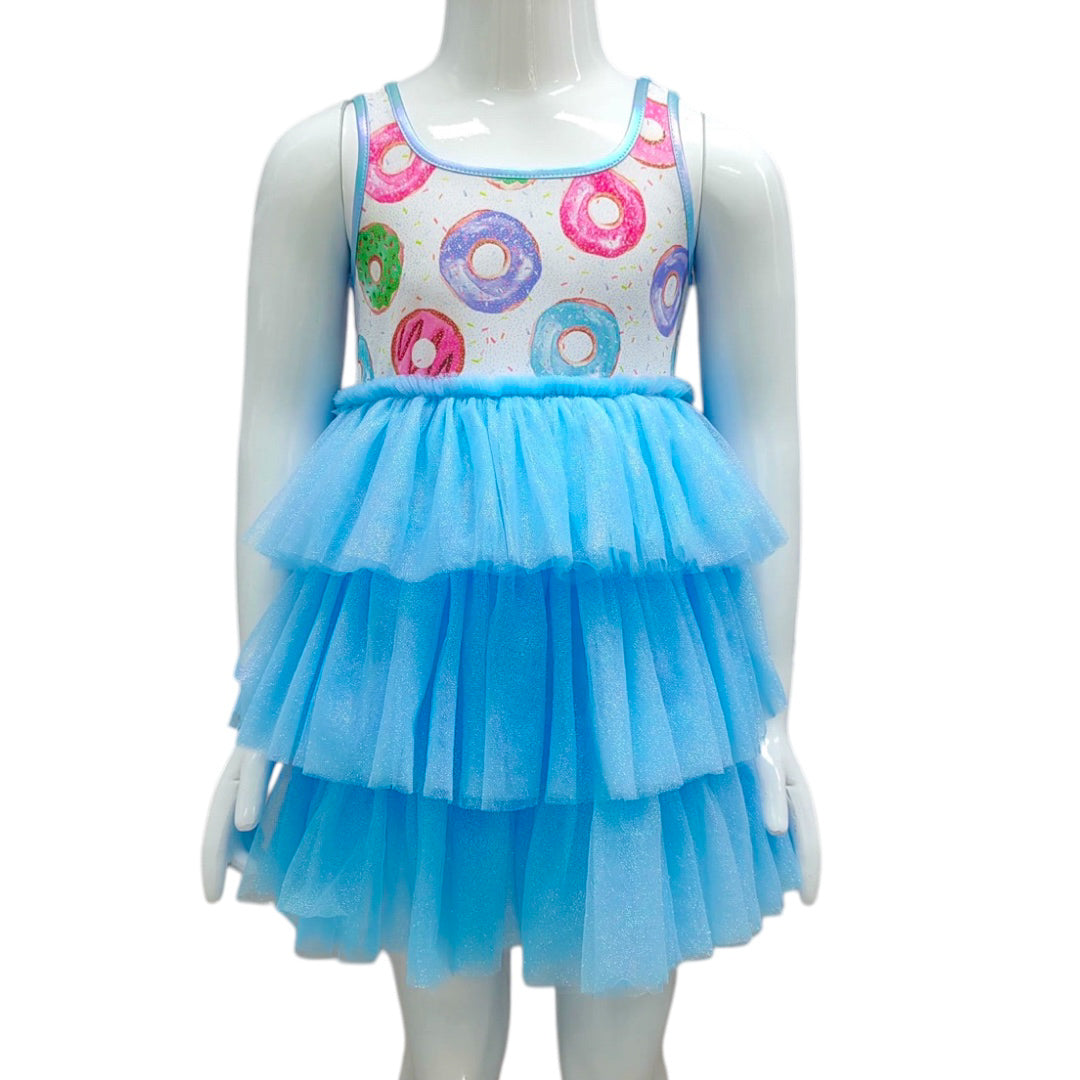 Girls Sparkly Donut Tulle Dress