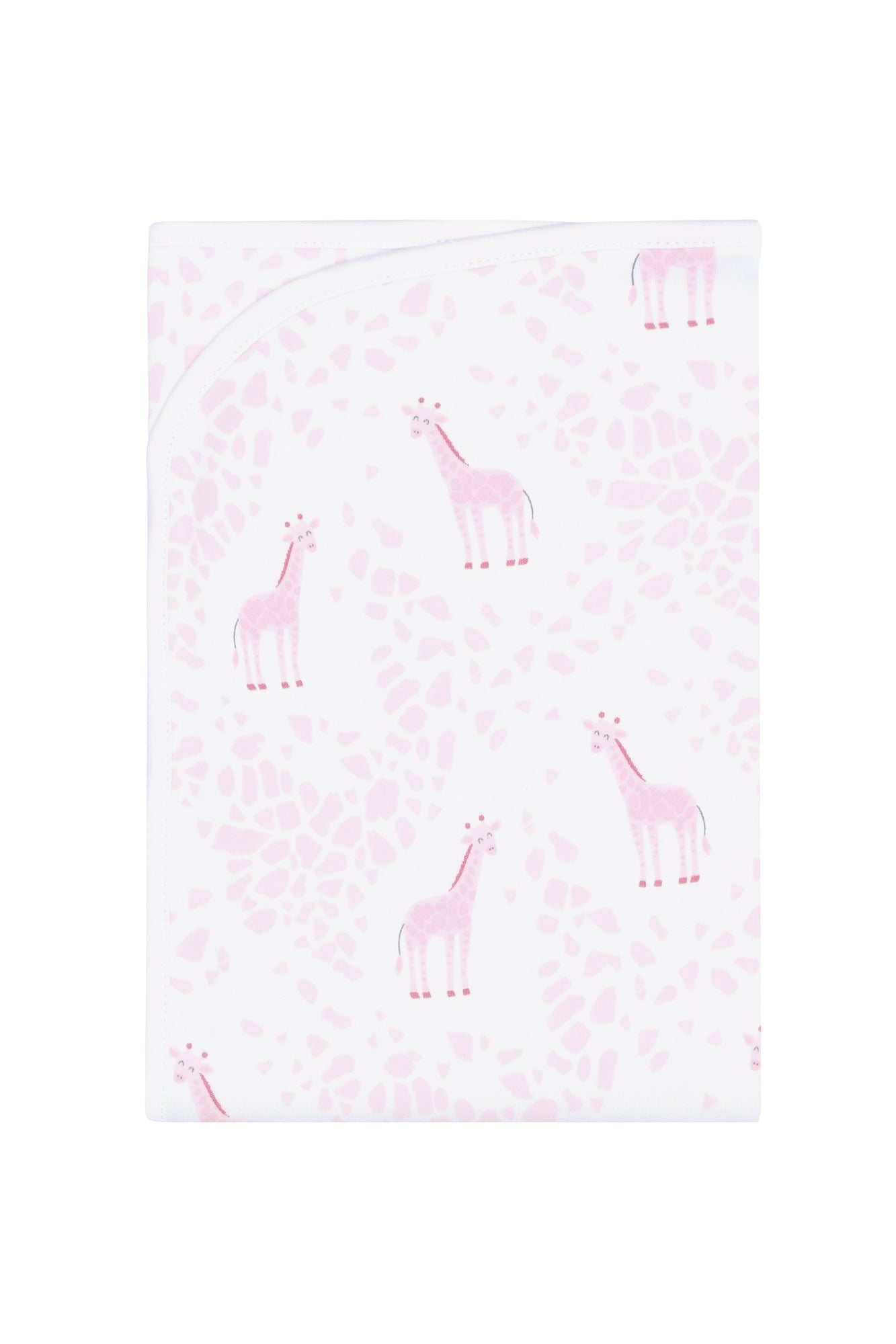 Pink Giraffe Print Blanket