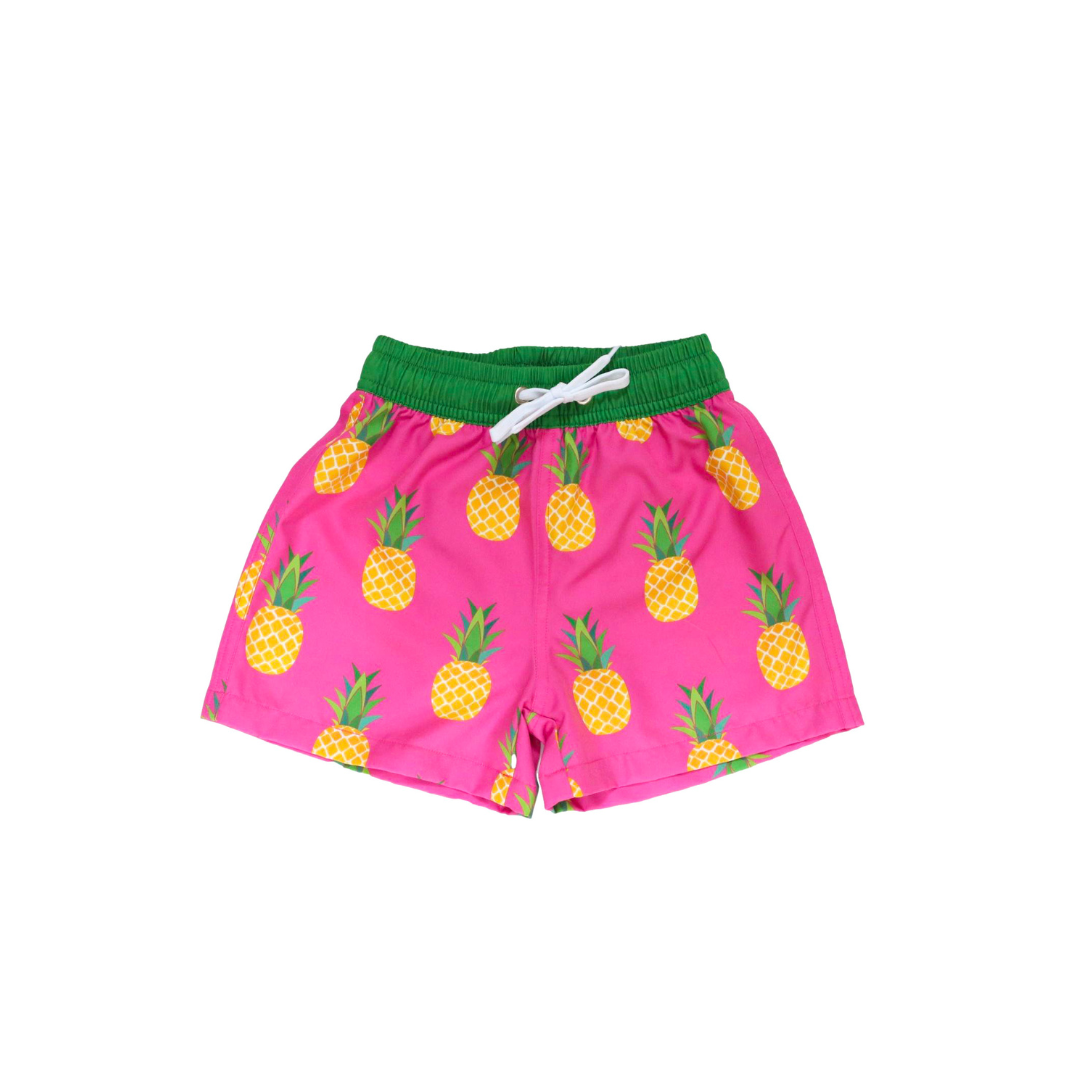 Boys Golden Pineapple Youth Trunks