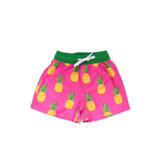 Boys Golden Pineapple Youth Trunks