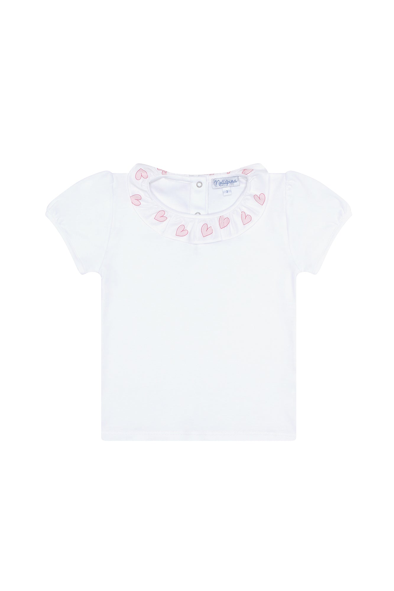 Girls Pink Heart Print Tee