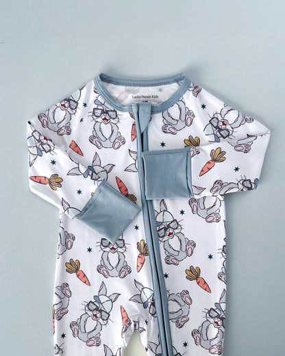 Baby Bamboo Zip Romper | Rad Bunny