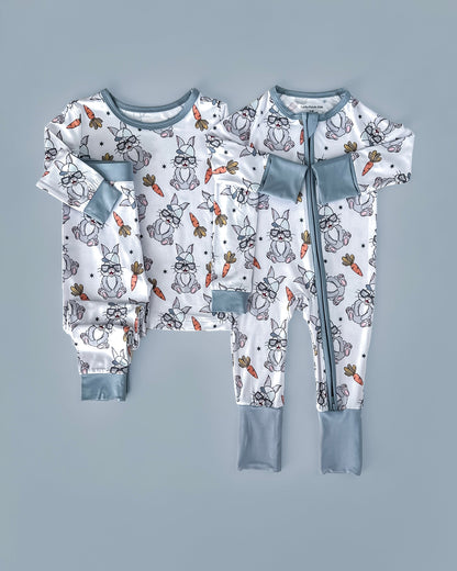 Boys Rad Bunny Bamboo Two Piece Pajama Set