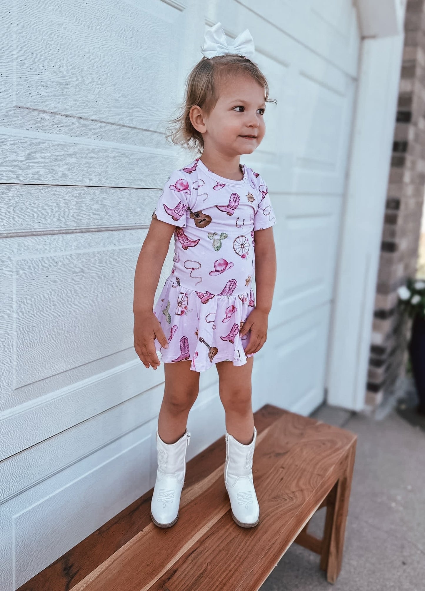 Girls Cowgirl Bodysuit Dress