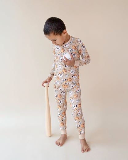 Boys Cool Catch Bamboo Two Piece Pajama Set