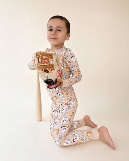 Boys Cool Catch Bamboo Two Piece Pajama Set