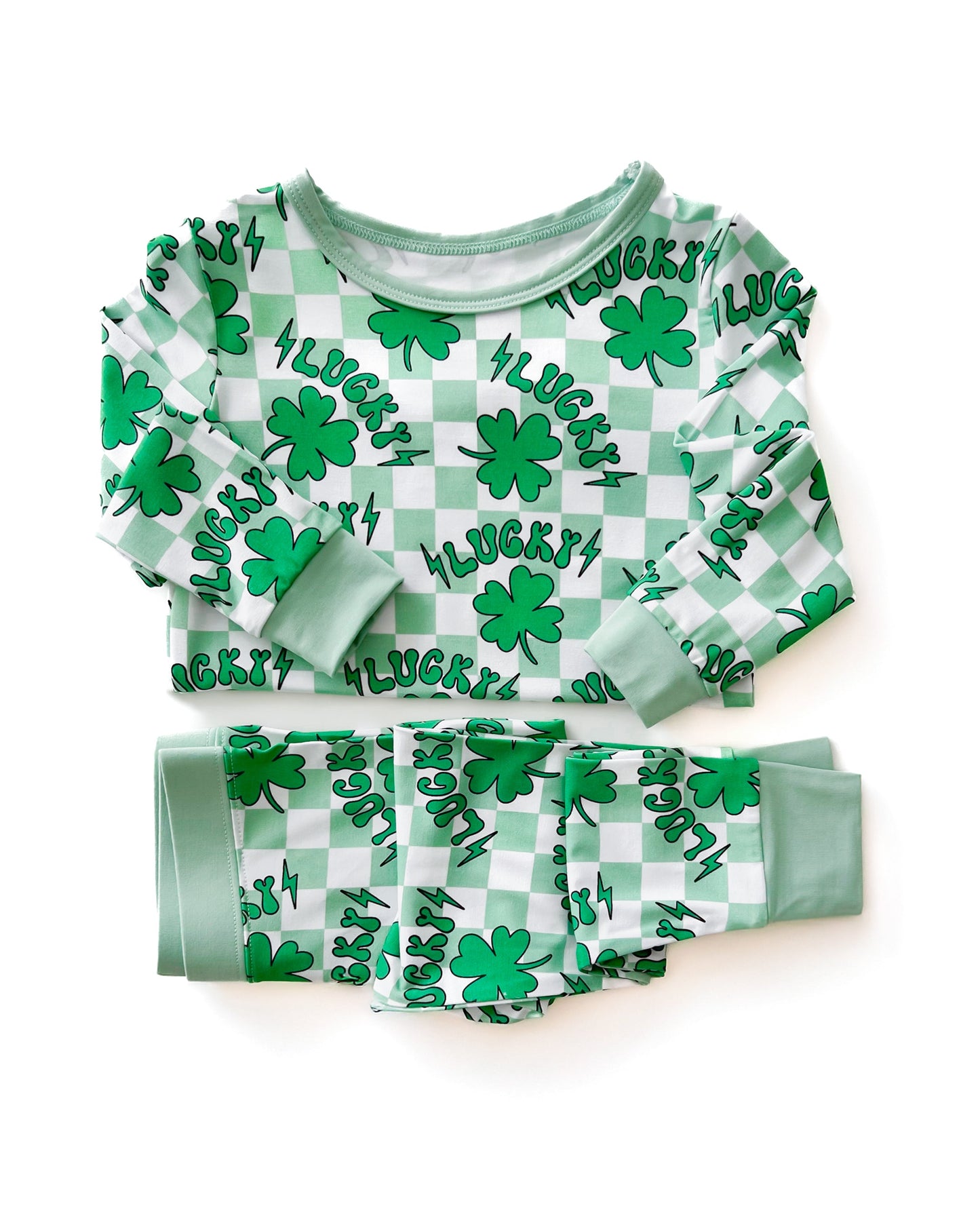 Bamboo Two Piece Pajama Set | Lucky Shamrock