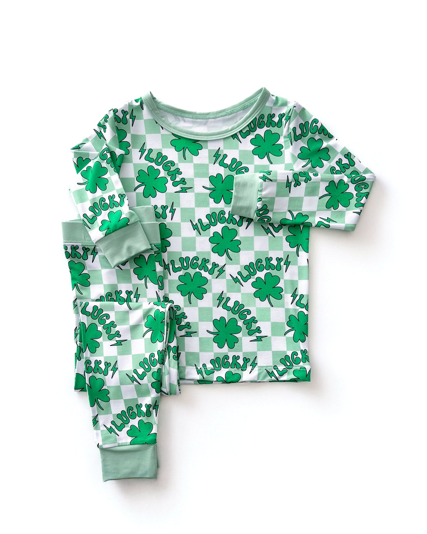 Bamboo Two Piece Pajama Set | Lucky Shamrock