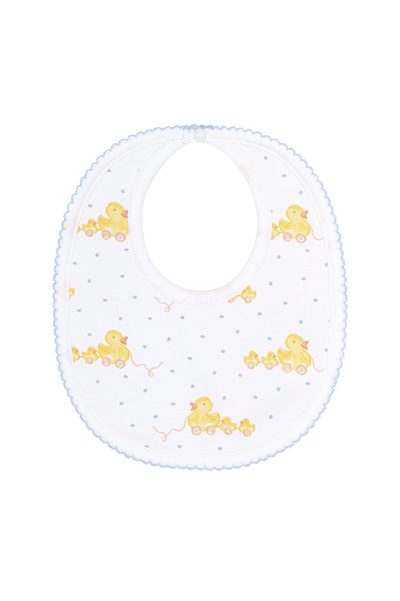 Blue Ducks Print Pima Cotton Baby Bib