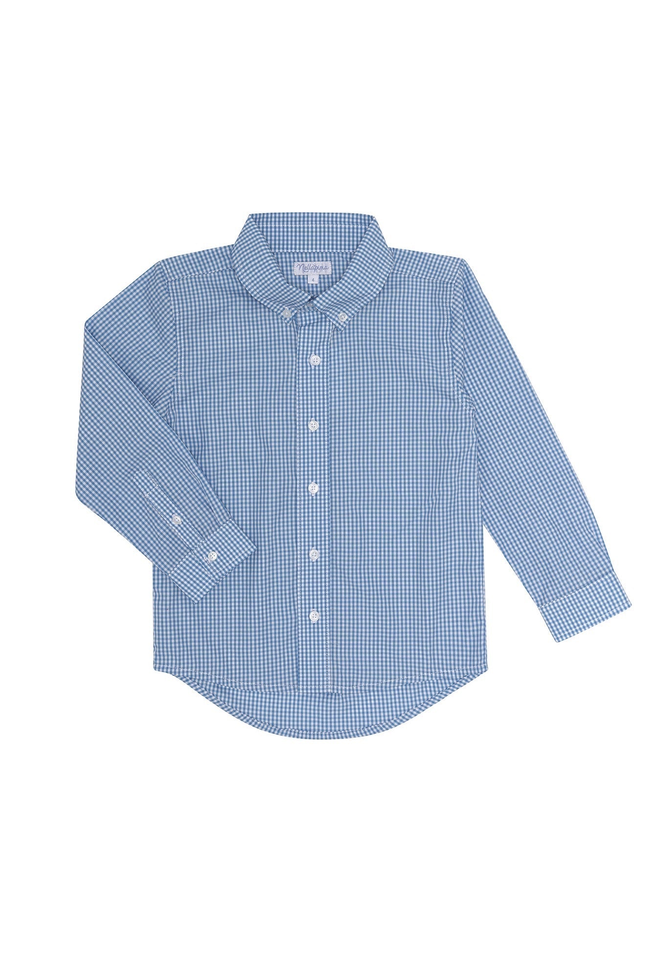 Boys Blue Checks Long Sleeve Shirt