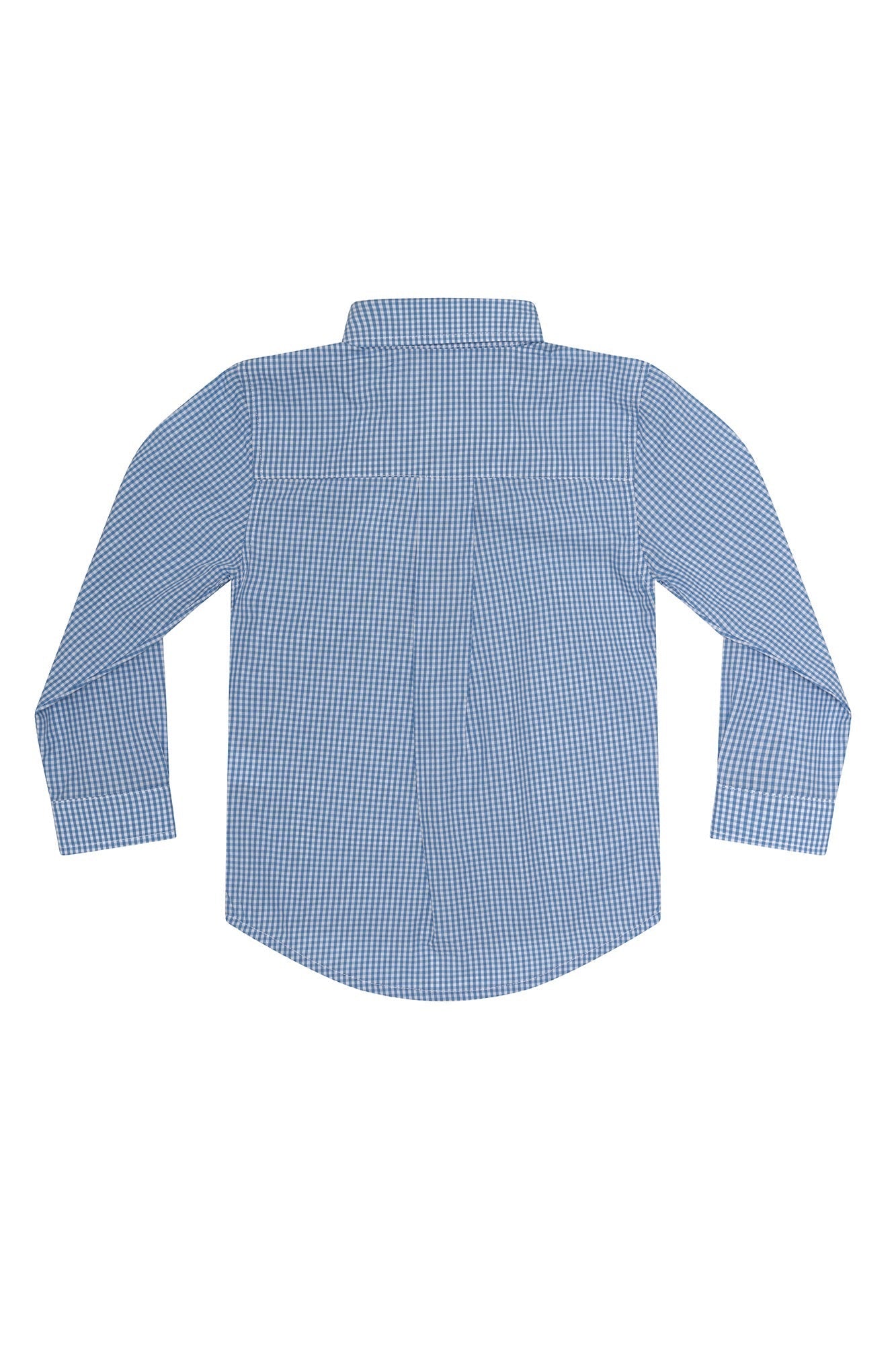 Boys Blue Checks Long Sleeve Shirt